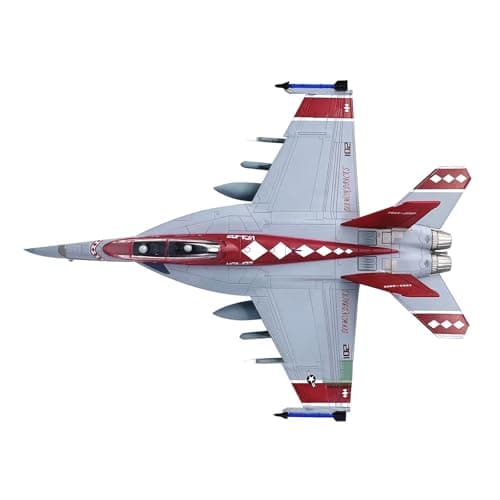 Image of MOOKEENONE 1:100 Alloy US Navy F/A-18 Super Hornet Strike Fighter VFA-102 Diamondbacks Fighter Toy Aircraft Model Simulation Aviation Science Exhibition