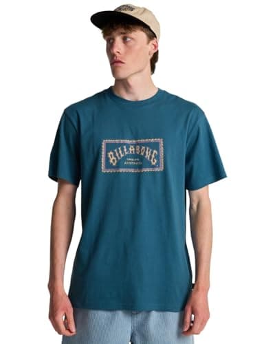Image of Billabong Short Sleeve T-Shirt Arch Frame SS Mens Blue