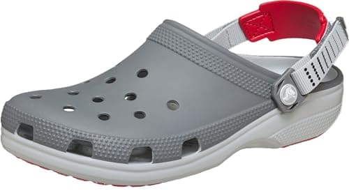 Image of Crocs, Unisex Adult, Classic Turbo Clog, Slate Grey, 7 UK Men/ 8 UK Women
