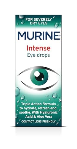 Image of Murine Intense Eye Drops with a Triple Action Formula to Hydrate, Refresh and Soothe Severely Dry Eyes, 10ml