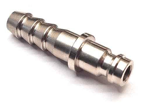 Image of Male Inline Quick Release Fitting Coupling for 8mm Bore Butane/Propane Gas Hose - Ideal for Gas BBQ - Patio Heater, Camping Gas Cookers