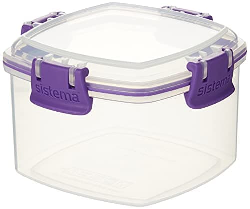 Image of Sistema 61331 KLIP IT Accents Cracker Storage Container, 400 ml - Assorted Colours