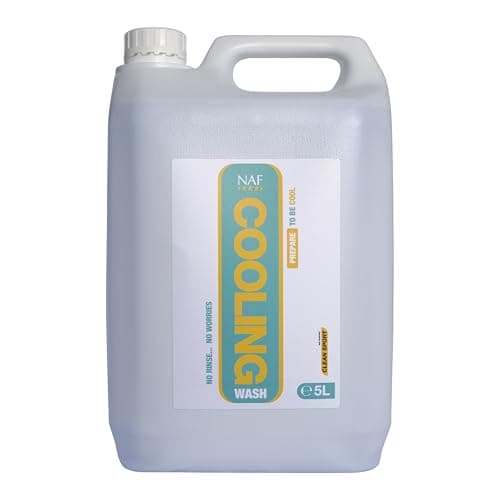 Image of NAF Cooling Wash 5L – No-Rinse Post-Exercise Wash for Horses – Soothes, Cools & Refreshes Tired Muscles – With Natural Peppermint & Menthol – Ideal After Training or Competition