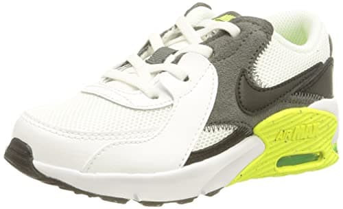 Image of NIKE Unisex Kids Air Max Excee Sneaker, White Black Iron Grey Volt, 10.5 UK Child