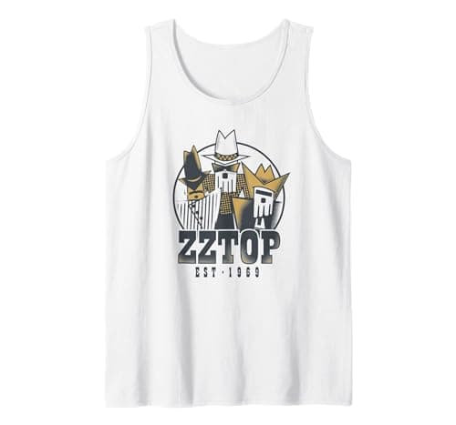 Image of ZZ Top Tres Hombres Tour Tank Top, Men, White, Large