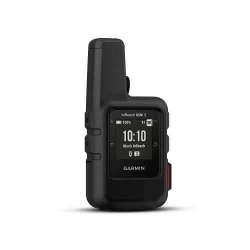 Image of Garmin inReach Mini 2, Lightweight and Compact Satellite Communicator, Hiking Handheld, Two Way Messaging, Interactive SOS Alerts, Location Sharing, Global Satellite Network, Rugged Design, Black