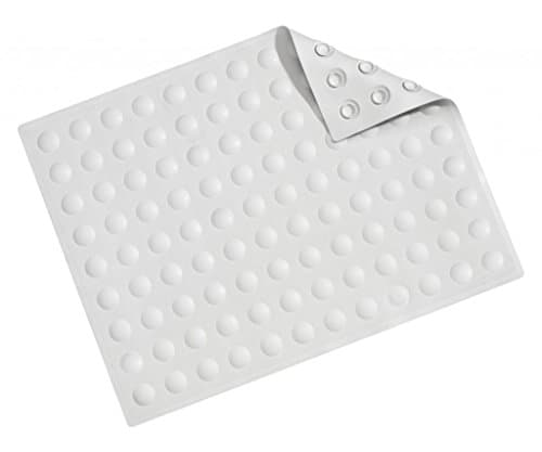 Image of Croydex Hygiene 'n' Clean Bath Mat - Non Slip, Anti Mould, Made from Natural Rubber, Machine Washable with Secure Suction Cup Grip - Ideal Bath Mat for Inside Bath, Anti-Bacterial, 57 x 43 cm