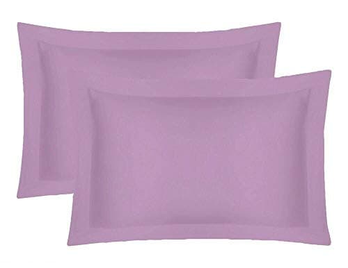 Image of 200 Thread Count 100% Egyptian Cotton Pair Of Pillowcases (Lilac, Oxford Pillow Cases)