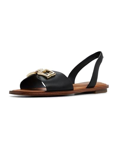 Image of Aldo Women's Agreinwan Flat Sandal, Black, 5 UK