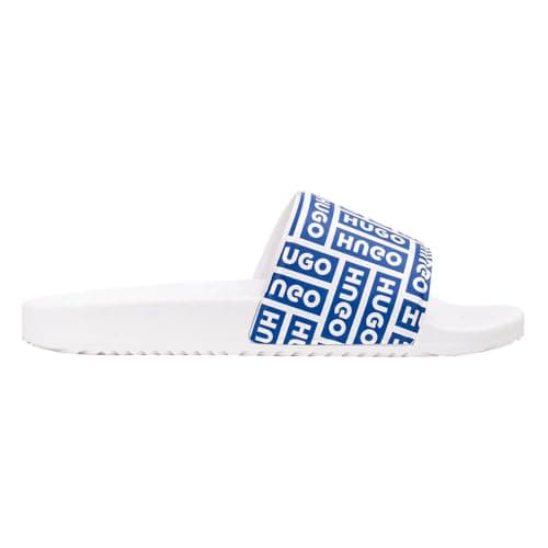 Image of Hugo Men's TimeIn Baolg 10278104 01 Slide Sandals, Natural, 10 UK