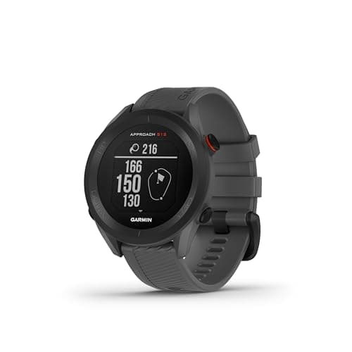 Image of Garmin Approach S12 GPS Golf Watch (44 mm), Sunlight Readable Display, Preloaded with 42,000+ courses, up to 30 hours battery life in GPS mode, Slate Grey
