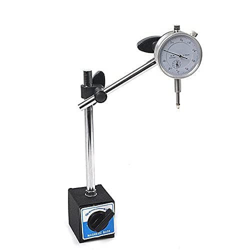 Image of Dial test indicator DTI Gauge & Magnetic Base Stand Clock Gauge TDC Base Stand Precision Measuring Tool Kit