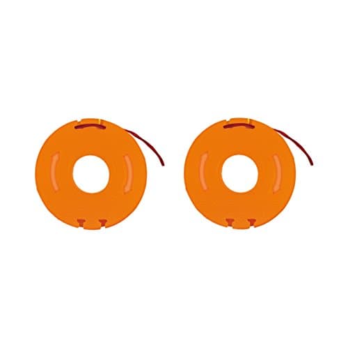 Image of Worx WA0004 Replacement Spool Line Twin Pack for WORX Grass Trimmer WG169E, WG163E, WG154E, WG157E – Pre-Wound DNA2 Double Helix Cutting Line – 2 x Spools for 20V Cordless Strimmer