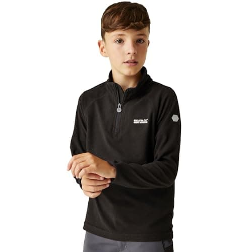 Image of Regatta Loco Half Zip Fleece Black 9-10yrs