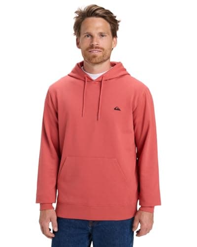 Image of Quiksilver Fleece sweater BASIC HOODIE YOUNG Men's Pink XL