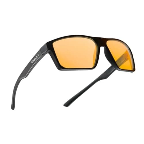 Image of Horus X • Blue Light Glasses Men Women | Gaming Glasses for Screen Anti-Fatigue & Eye Migraine | Amber Lens