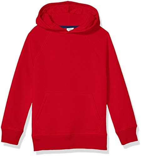 Image of Amazon Essentials Boys' Fleece Sweater Hoodie Sweatshirts, Red, 11-12 Years