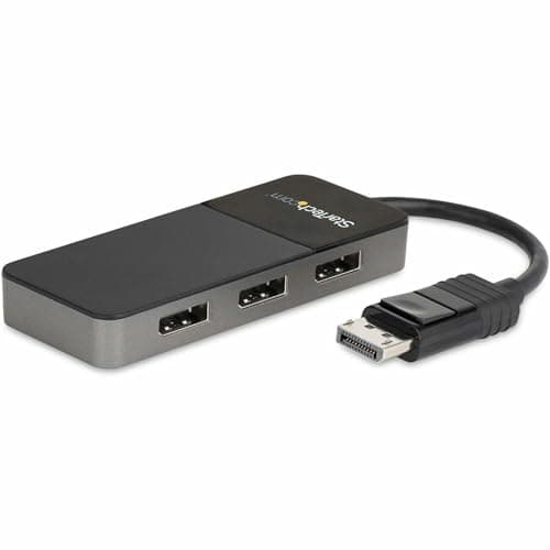 Image of StarTech.com 3-Port DisplayPort 1.4 Splitter, DisplayPort to 3x DP Multi-Monitor Adapter, Triple 4K Computer MST Hub, USB Bus-Powered, Windows Only (MST14DP123DP)