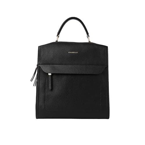 Image of Fiorelli Women's Isla Large Backpack, Stylish Backpack with Adjustable Straps & Pockets, Black Faux Leather