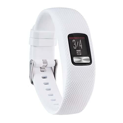 Image of honecumi Strap Compatible with Garmin Vivofit 4 Replacement Band, Vivofit 4 Soft Silicone Strap Classic Adjustable Watch strap Sport Replacement Accessory Stylish Bracelet, Small/White