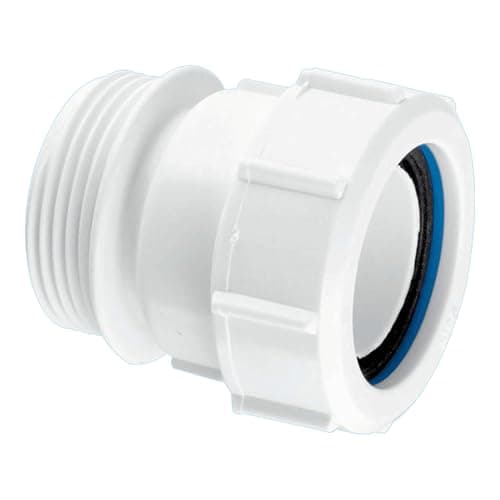 Image of McAlpine S31M BSP Male Multi-Fit Straight Connector, White