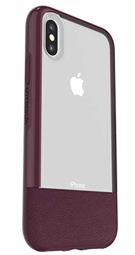 Image of OtterBox Slim Case Bundle, Defining Protection for iPhone X/Xs Lucent Wine + Alpha Glass Premium Screenguard