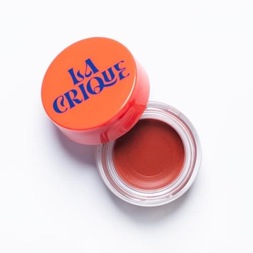 Image of La Crique - Lip Balm & Blush - Cream Blush & Tinted Lip Balm - Infused with Hyaluronic Acid + Vitamin C - LightWeight Cream Makeup and Skincare - 99% Natural Ingredients - Vegan - Brown Red