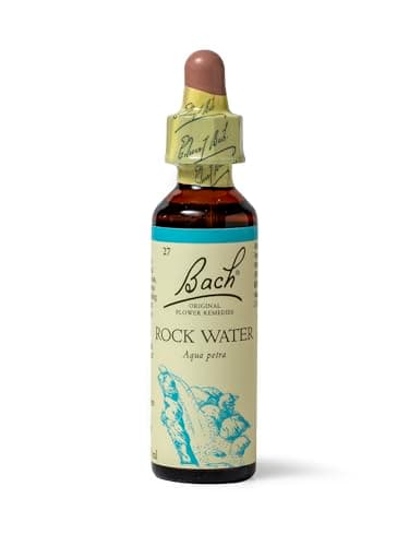 Image of Bach Original Flower Remedies Rock Water, Live & Let Live, Flexible Mind, Emotional Wellness, Natural Flower Essence, 20ml