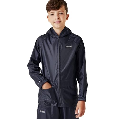 Image of Regatta Kids' Stormbreak Waterproof Jacket Wind Resistant Hooded Outdoor Coat