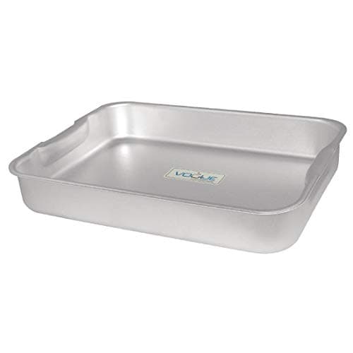 Image of Vogue Aluminium Roasting Dish 42 X 30 cm - Lightweight Professional Home Catering Roasting Pan With Handles for Meats, Potatoes, Vegetables K424