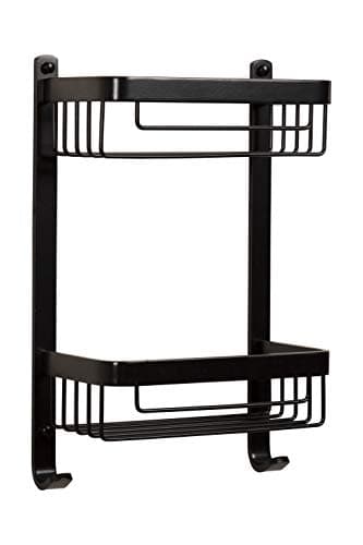 Image of Croydex Matte Black Large Two Tier Basket