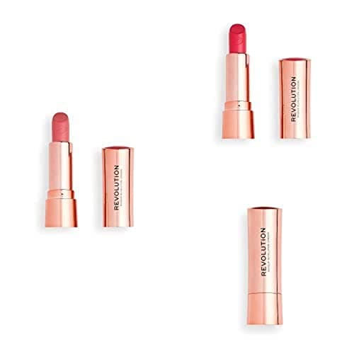 Image of Revolution Beauty London Satin Lipstick Set, 3pcs: Cupcake, Cutie, White Wedding