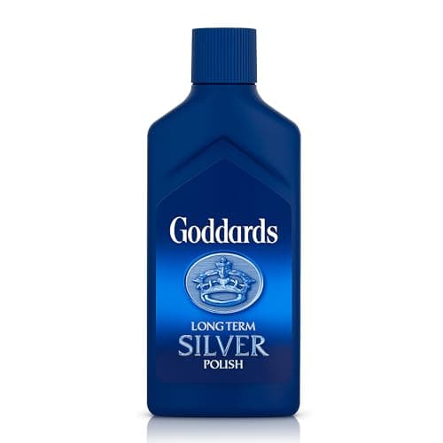 Image of Goddards Silver Polish 125ml - Long Term Silver Polish Tarnish Remover, Protector, High Shine for Cleaning Silver Jewelry, Gold, Dinnerware, Silverware, Antiques