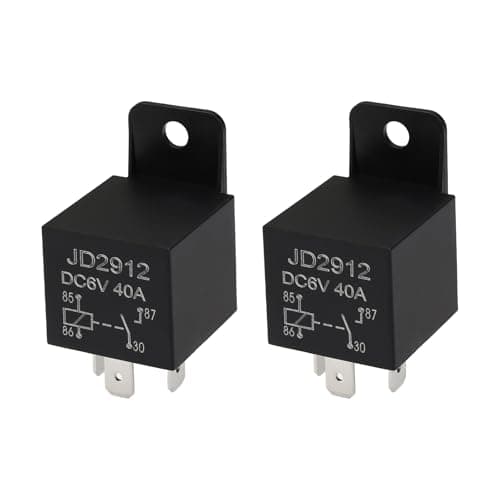 Image of Be In Your Mind 2PCS 4-Pin Automotive Relay 6V 40A 51.8x28mm 4-Contact Automotive Relay Applicable to Vehicle Circuits Radio Remote Controls Alarm Systems