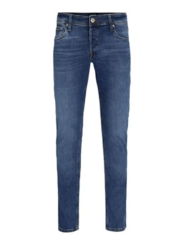 Image of Jack & Jones NOS Men's Jjiglenn Jjoriginal Am 814 Noos Slim Jeans, Blue (Blue Denim Denim), W30/L32 (Manufacturer size: 30)