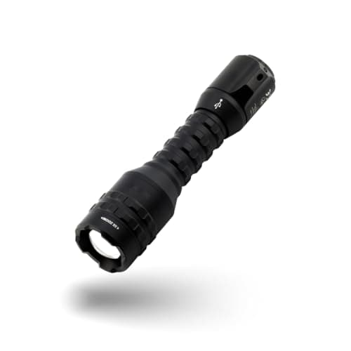 Image of NEBO Davinci 800L Rechargeable LED Flashlight with 800 Lumens, 4 Light Modes, USB-C Fast Charging, Water Resistant, Impact Resistant, Power Memory, Compact Design for Camping (Black)