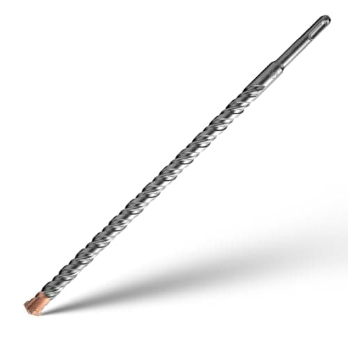 Image of SDS Plus Hammer Drill Bits 16mm x 350mm Cross Drill Bits 4 Cutter Carbide Head Hammer Bit Tungsten Carbide Tip Rotary Impact Masonry Bit for Masonry, Stone, Concrete, Brick, Tiles