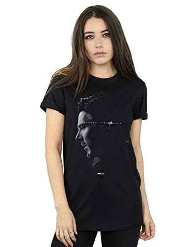 Image of Marvel Women's Avengers Endgame Avenge The Fallen Doctor Strange Boyfriend Fit T-Shirt Black XXX-Large