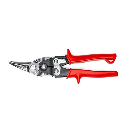 Image of Wiss M1R 248mm/ 9-3/4-Inch MetalMaster Compound Action Aviation Snips, Cuts Straight to Left-Red