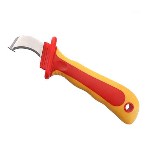 Image of MEKOTRIN Dismantling Knife 1000V Insulated Anti Magnetic Cable Sheath Stripping Knife, Insulation Knife Fast Strip Cable Stripper Cutter Wire Stripping for Electrician