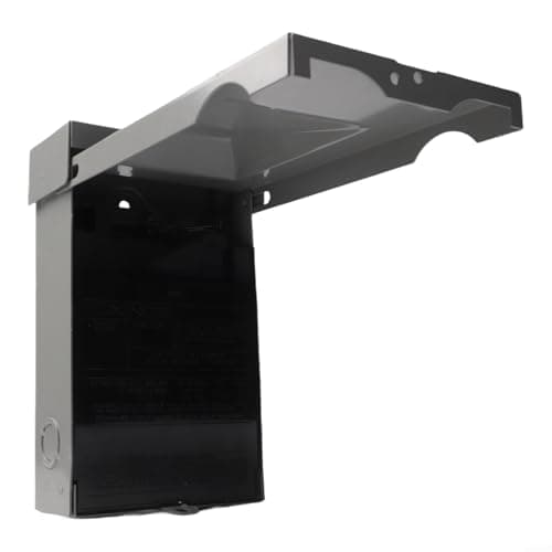 Image of ZiStarlilife 30A AC Disconnect Switch, 120/240V 2-Pole Pull-Out Safety Box, Weatherproof Galvanized Steel Enclosure With Lockable Handle For Outdoor Air Conditioner And Heat