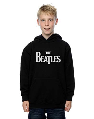Image of The Beatles Boys Drop T Logo Hoodie 7-8 Years Black