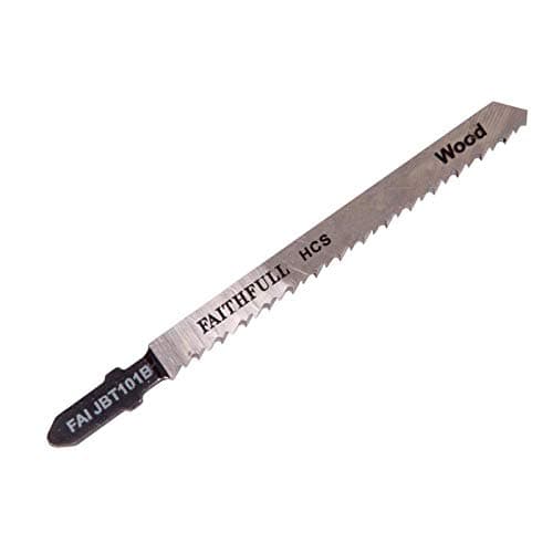 Image of Faithfull JBT101B Jigsaw Blades T-Shank for Wood T101B (Pack of 5)
