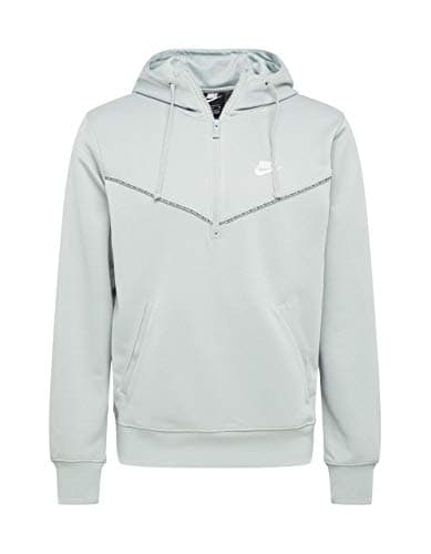 Image of Nike DD3773-077 M NSW REPEAT PK HZ HOODIE Sweat mens lt smoke grey/white/(lt smoke grey) L