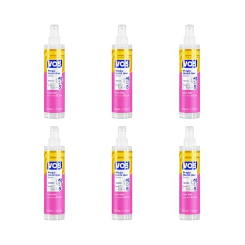 Image of VO5 Mega Hold Hair Styling Gel Spray 200 ML - Pack of 6