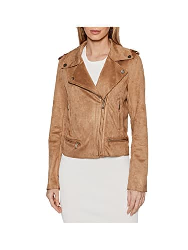 Image of GUESS Monica Jacket Jackets Women Brown - XL - Leather Jackets/Imitation Leather