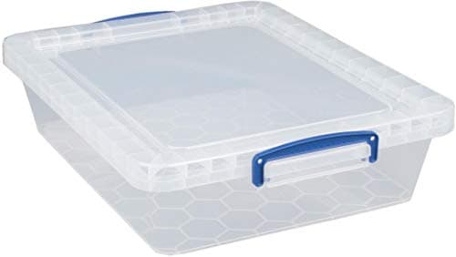 Image of Really Useful Products 10.5 Litre Box, Nestable Clear, Transparent Clear, Pack of 3 in Card
