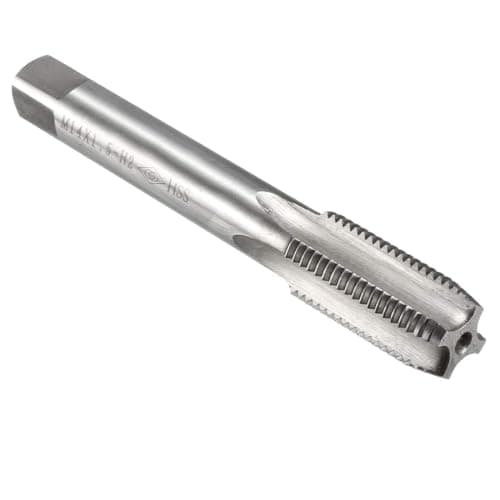 Image of TA-VIGOR M14 x 1.5mm Metric Machine Tap, High Speed Steel 4 Straight Flutes Screw Tapping Thread Tap, Threading Tapping Repair Tool