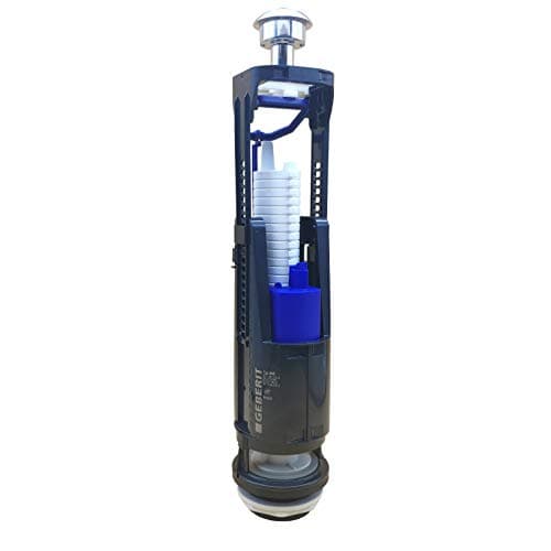 Image of Geberit Impuls 240 Dual Flush Valve Syphon by Toilet Cistern Spare W/Actuator Cr-Pl