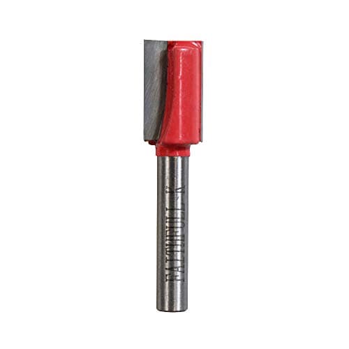 Image of Faithfull FAIRB26 Router Bit TC Two Flute 1/4in 12mm,Red/Silver